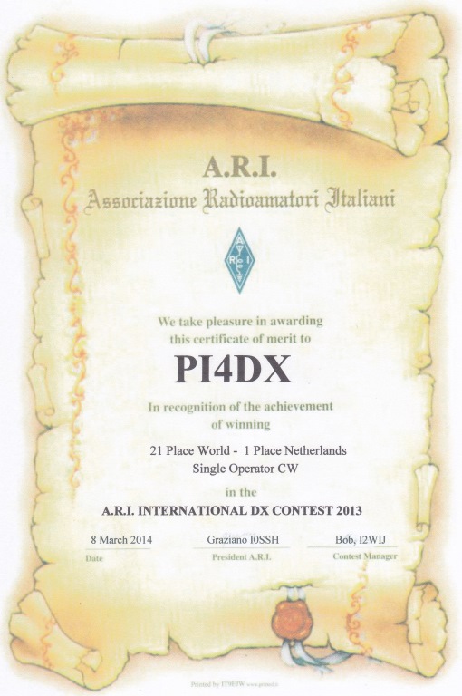 ARI PI4DX 2013 