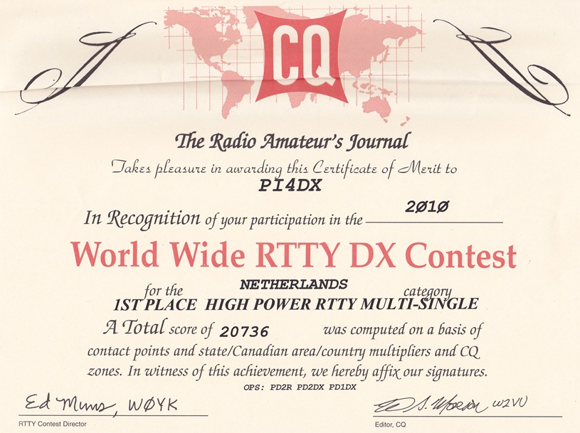 2010 CQ WW RTTY DX HP MS 2010