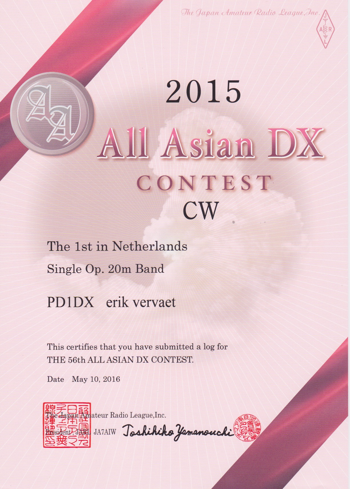 2015 all asian dx SO PD1DX CW