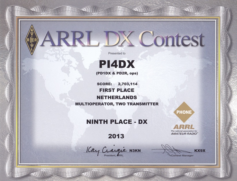 2013 PI4DX ARRL DX SSB