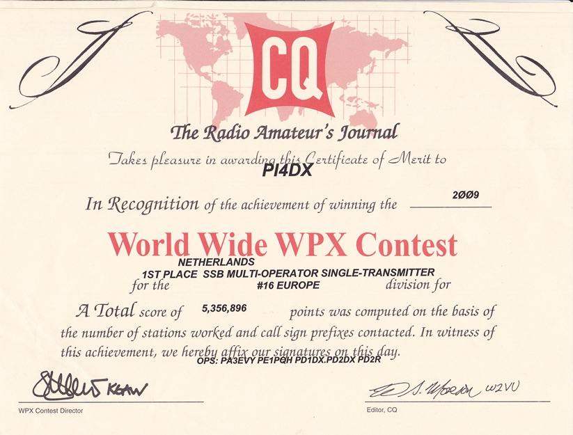 2009 CQ WPX MO 2 SSB 2009