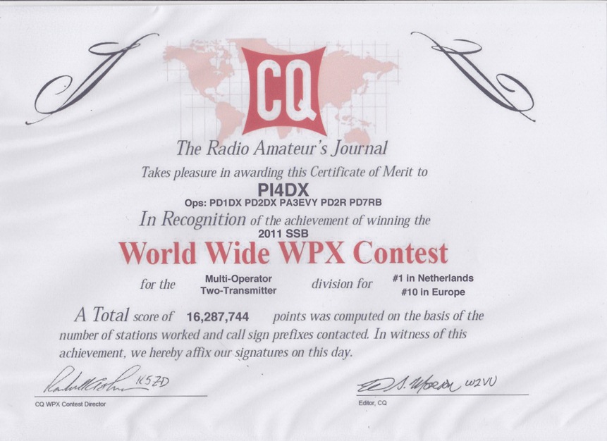 2011 CQ WW WPX MO M2 SSB 2011