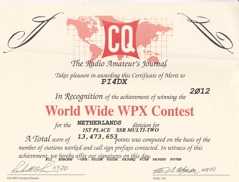 2012 CQ WPX M2 SSB 2012