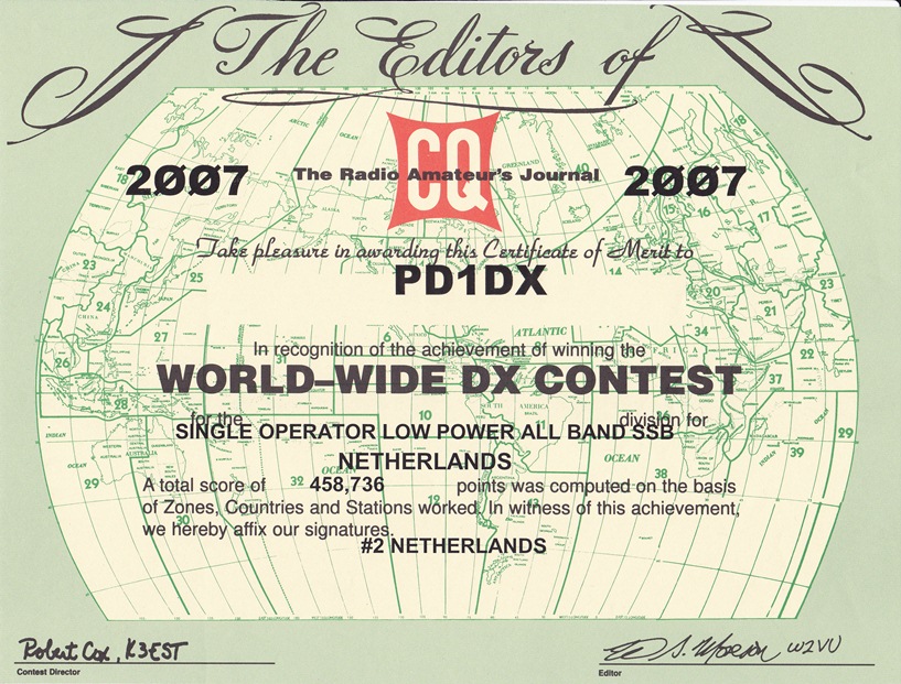 2007 CQ WW DX SO LP AB SSB PD1DX 2007