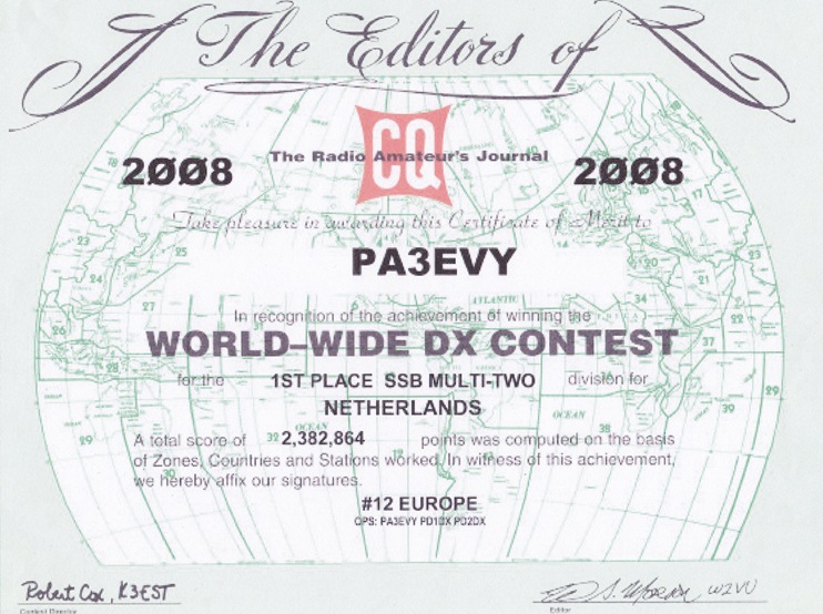 2008 CQ WW DX M2 PA3EVY SSB 2008