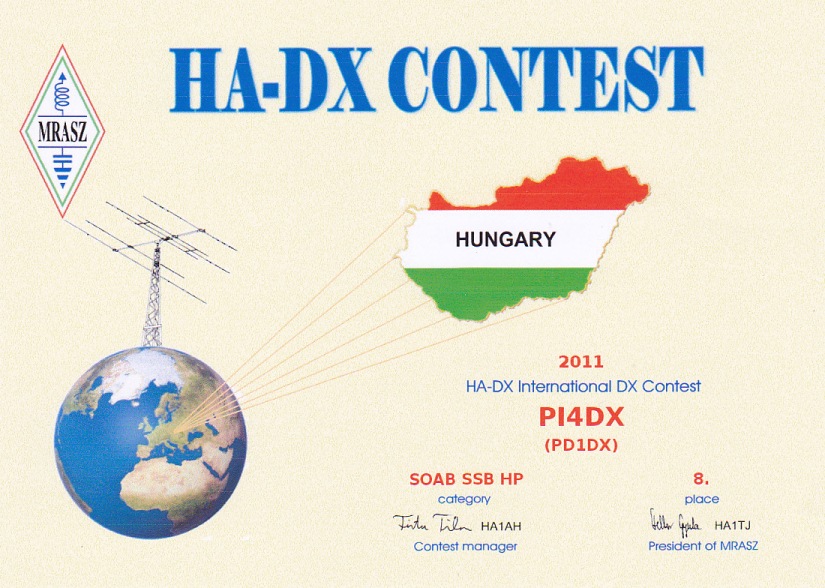 2011 HA DX contest SOAB SSB HP 2011