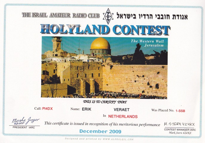 2009 Holyland SSB SO 2009