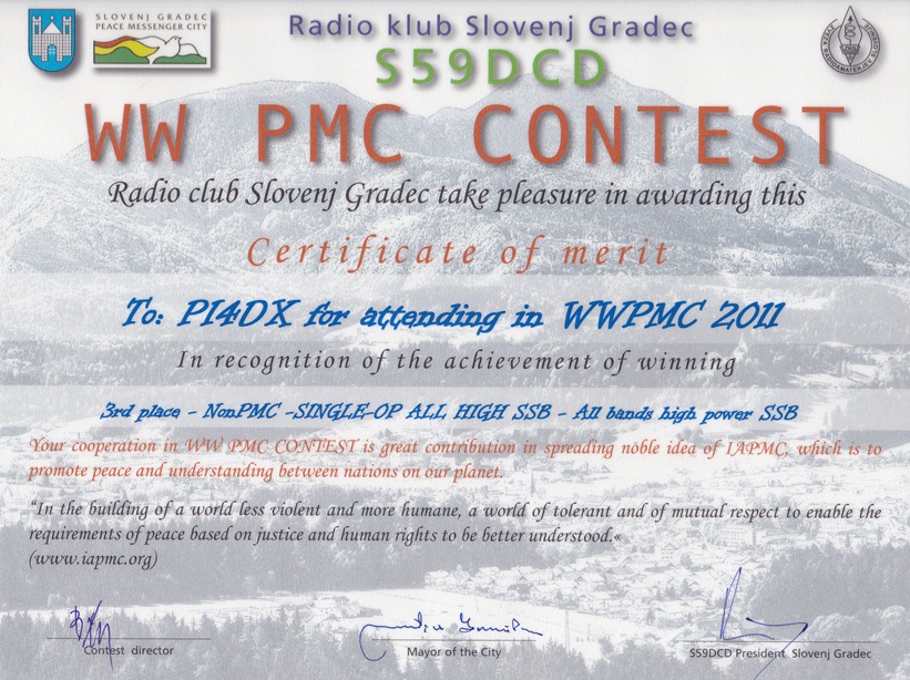 2011 WW PMC S59DCD SO ALL HP SSB 2011